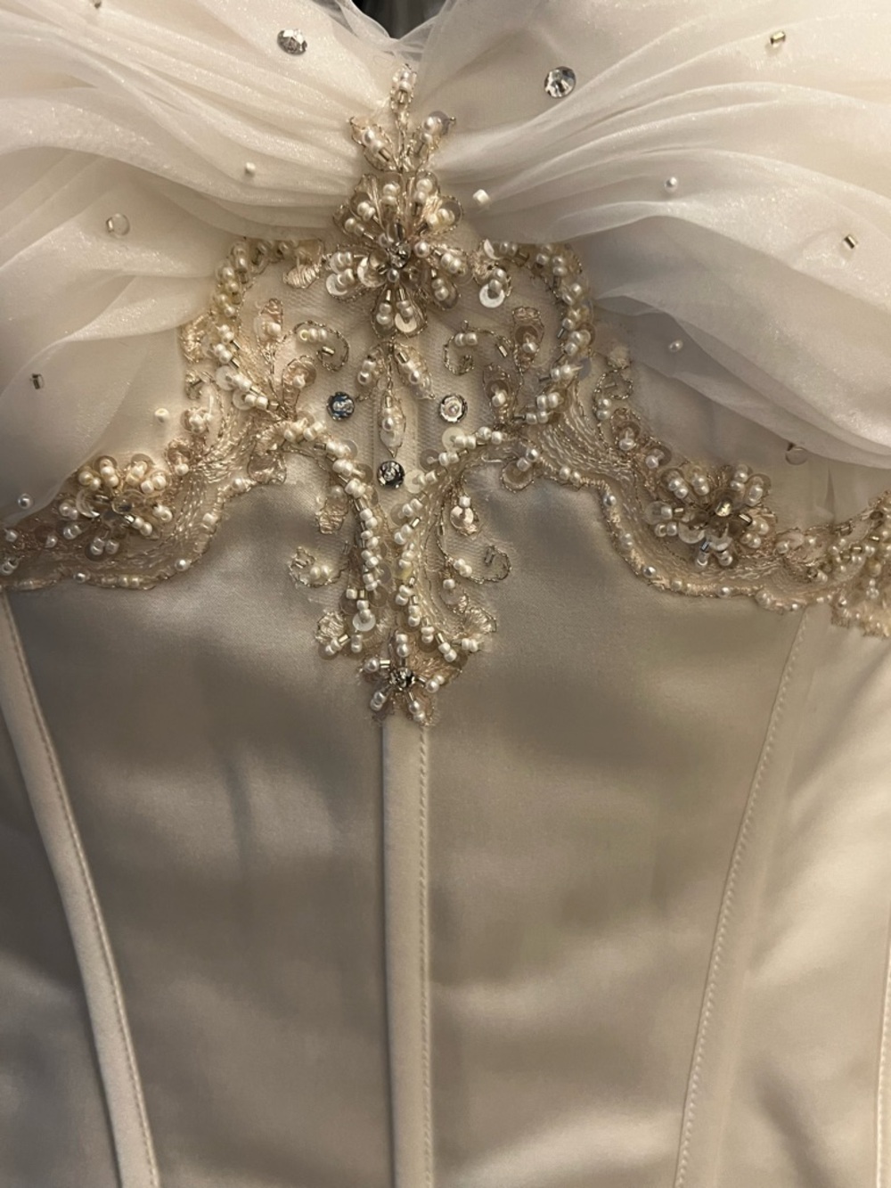 NEW Formal Dress Size 10 Ivory Color - Picture 11 of 15